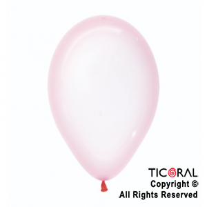 GLOBO SEMPERTEX R12 CRISTAL PASTEL 309 ROSADO x 50